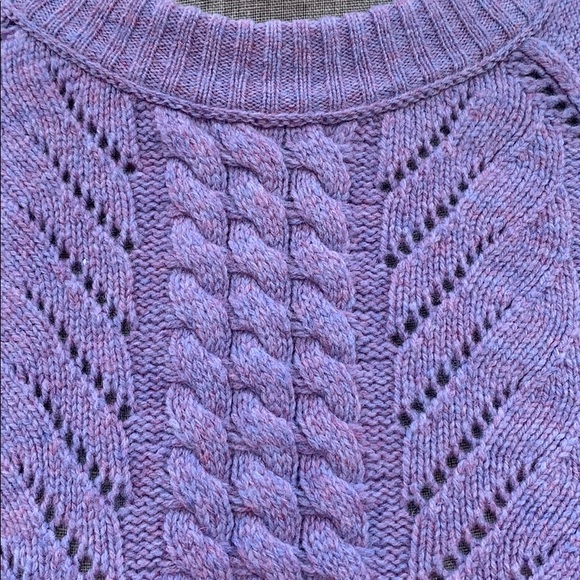 J Crew Pointelle Cable-Knit Wool Sweater - Picture 12 of 16